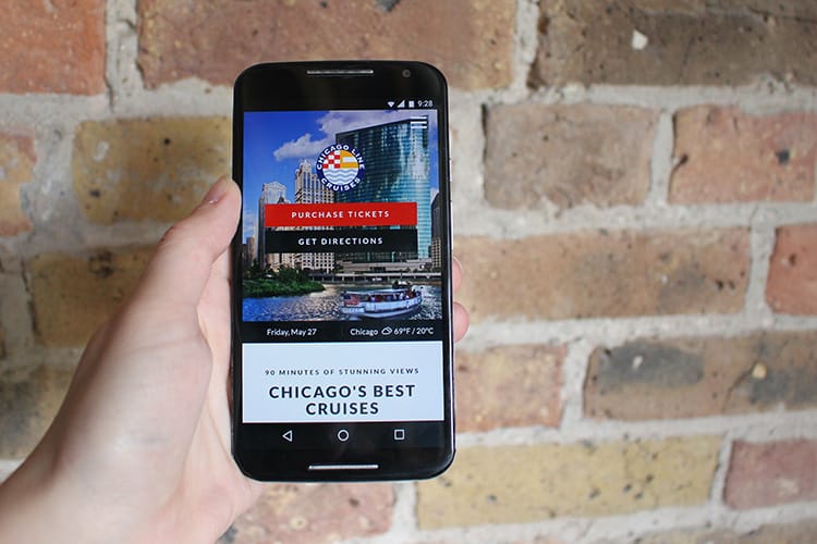 Chicago Cruise Lines Mobile site