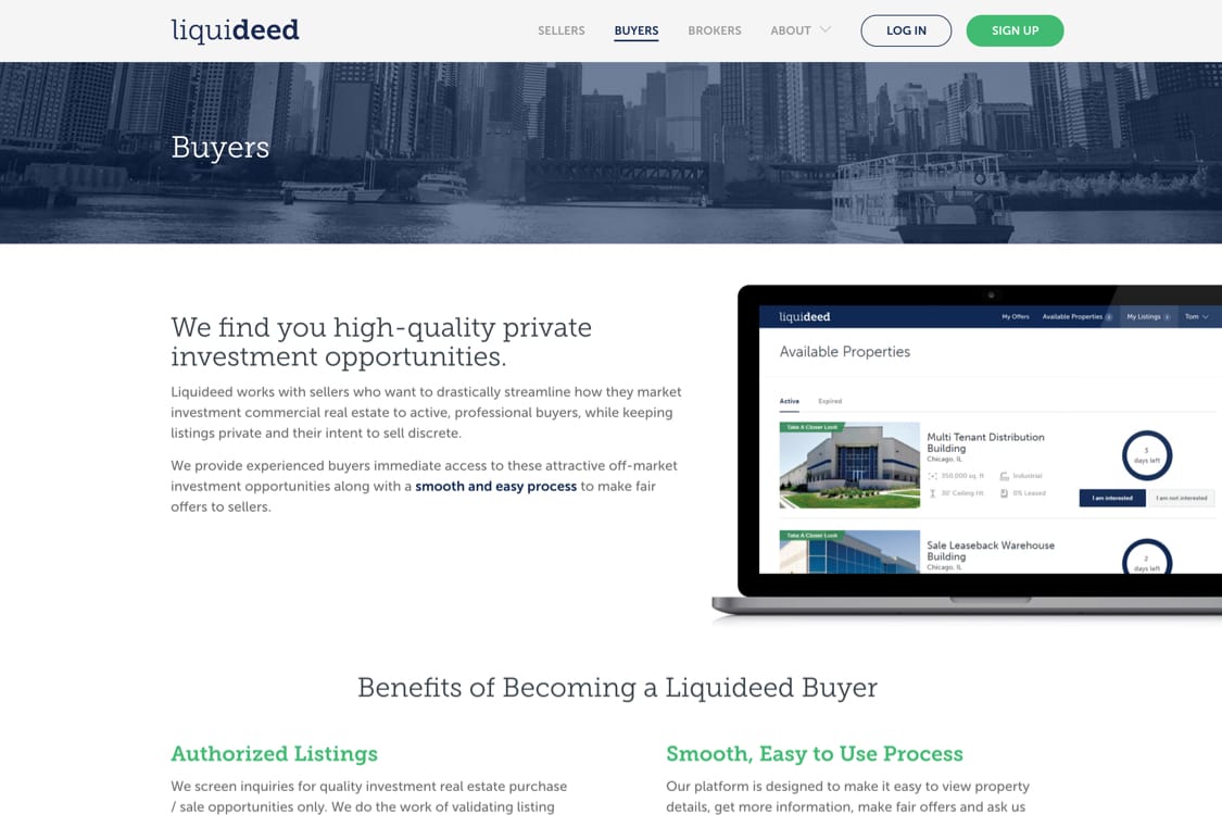buyer interface site