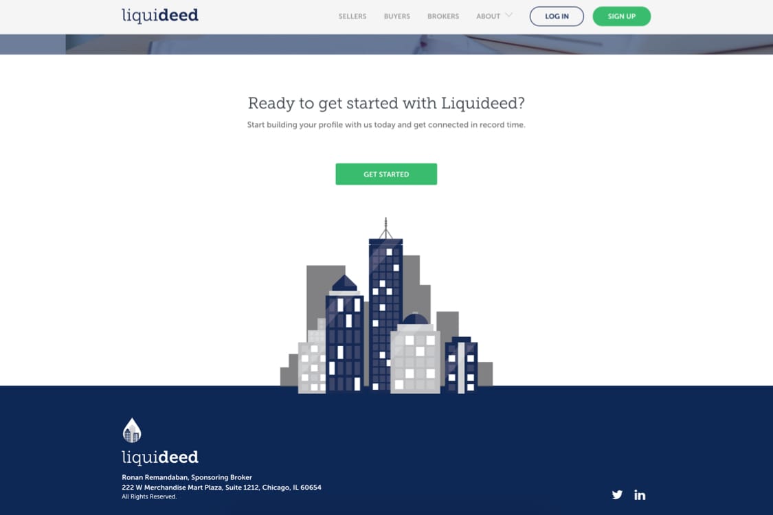 liquideed site interface