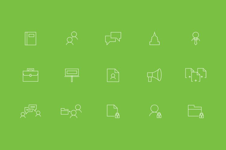 Content Web icons
