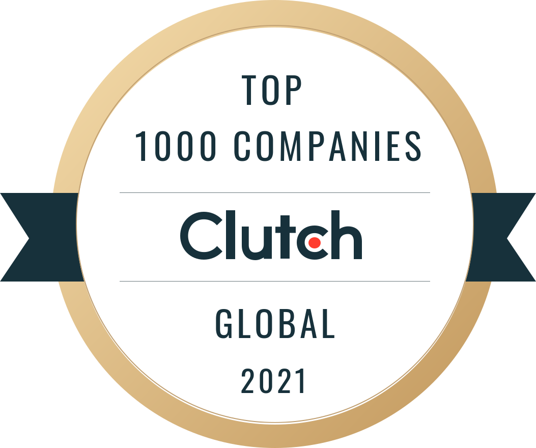 Top 1000 Companies Clutch Global Badge 2021